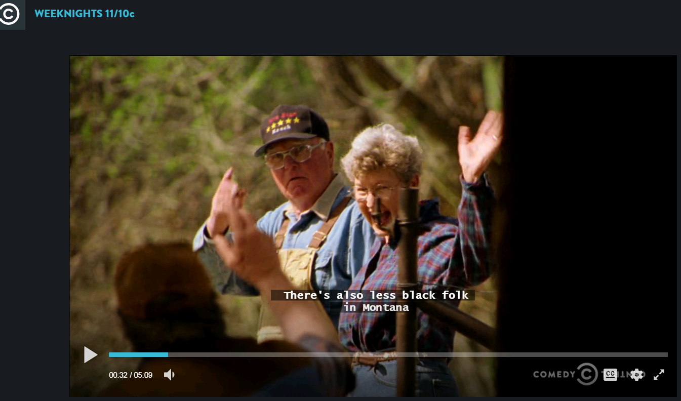 "There's also less black folk in Montana than a Wes Anderson film."